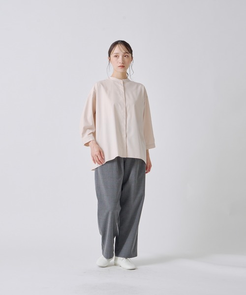 Kelen(ケレン)の「「KELEN / ケレン」バックプリーツブラウス(シャツ/ブラウス・レディース・ブラック/サックスブルー/オフホワイト/ベージュ・S/M)」の20枚目の写真