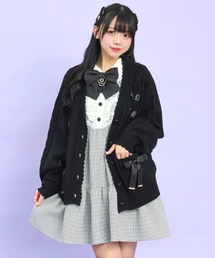 Secret Honey（シークレットハニー）の「ポケット付レースアップカーディガン（ニット/セーター）」