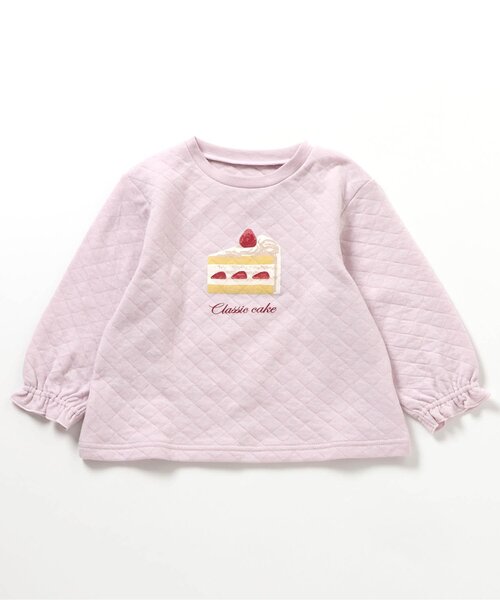 apres les cours(アプレレクール)の「ハート&ケーキモチーフキルトパジャマ(ルームウェア/パジャマ・キッズ・ピンク/オフホワイト・80/90/100/110/120/130)」の14枚目の写真