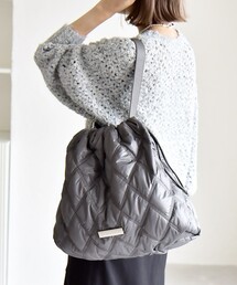 quaranciel | quaranciel: キルティング ワンハンドル ドロスト トート バッグ(A4対応)(トートバッグ)