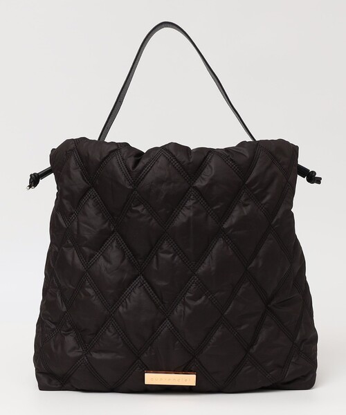 quaranciel（カランシエル）の「quaranciel: キルティング ワンハンドル ドロスト トート バッグ（A4対応）（トートバッグ・レディース・ブラック/チャコールグレー・ONE SIZE）」の19枚目の写真