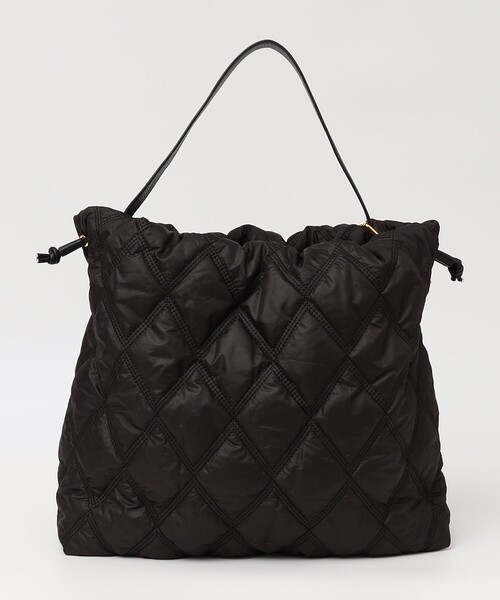 quaranciel（カランシエル）の「quaranciel: キルティング ワンハンドル ドロスト トート バッグ（A4対応）（トートバッグ・レディース・ブラック/チャコールグレー・ONE SIZE）」の21枚目の写真