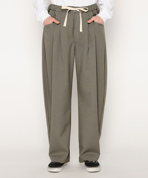 DANTON（ダントン）の「MEN'S POLYESTER FLANNEL 2TUCK EASY PANTS（その他パンツ・メンズ・グレイッシュベージュ/グレー系その他/ダークネイビー・42/40/44/38）」の7枚目の写真
