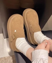 厚底ベルトスリッポン