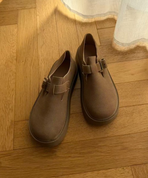 mebole(メボレ)の「厚底ベルトスリッポン(スリッポン・レディース・ブラウン/キャメル・SMALL/MEDIUM/LARGE)」の5枚目の写真