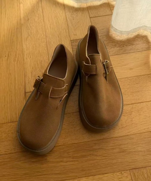 mebole(メボレ)の「厚底ベルトスリッポン(スリッポン・レディース・ブラウン/キャメル・SMALL/MEDIUM/LARGE)」の6枚目の写真