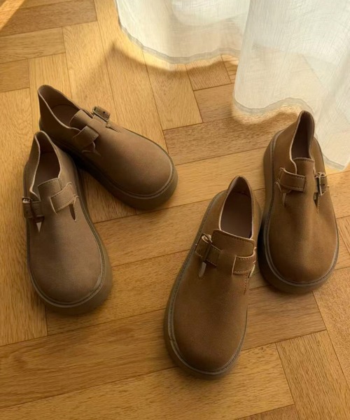 mebole(メボレ)の「厚底ベルトスリッポン(スリッポン・レディース・ブラウン/キャメル・SMALL/MEDIUM/LARGE)」の7枚目の写真