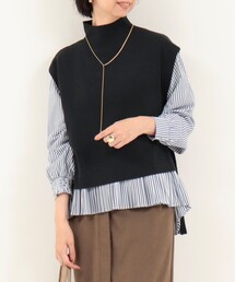 MICO COULIER | 《セットアイテム》ハイネックベスト＋プリーツブラウス(ニット/セーター)