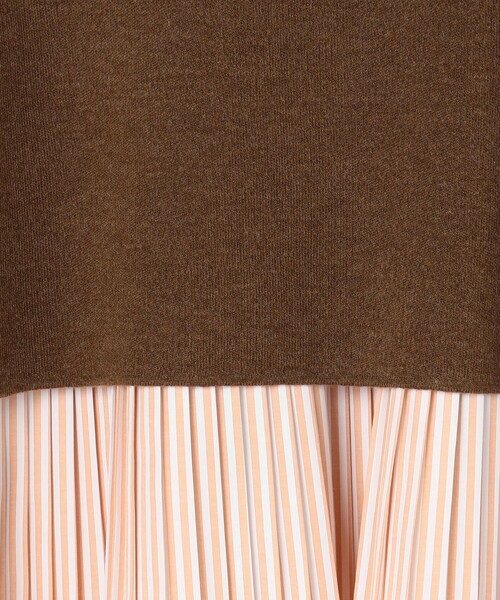 MICO COULIER（ミコクリエ）の「《セットアイテム》ハイネックベスト＋プリーツブラウス（ニット/セーター・レディース・ブルー/ブラック/ブラウン・38）」の20枚目の写真