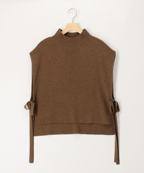 MICO COULIER（ミコクリエ）の「《セットアイテム》ハイネックベスト＋プリーツブラウス（ニット/セーター・レディース・ブルー/ブラック/ブラウン・38）」の11枚目の写真