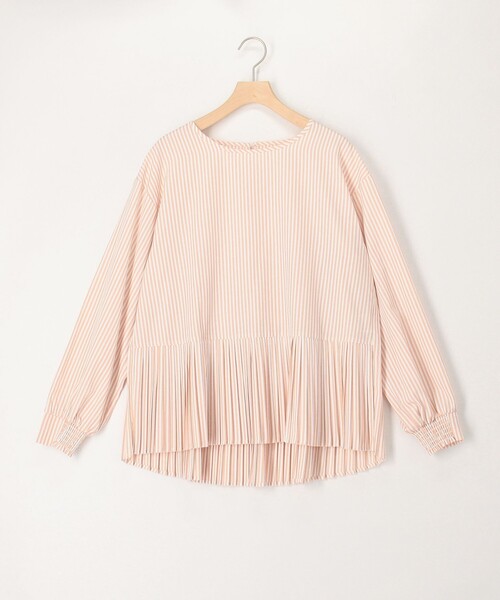 MICO COULIER（ミコクリエ）の「《セットアイテム》ハイネックベスト＋プリーツブラウス（ニット/セーター・レディース・ブルー/ブラック/ブラウン・38）」の5枚目の写真