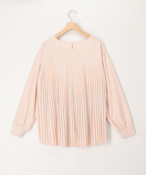 MICO COULIER（ミコクリエ）の「《セットアイテム》ハイネックベスト＋プリーツブラウス（ニット/セーター・レディース・ブルー/ブラック/ブラウン・38）」の6枚目の写真