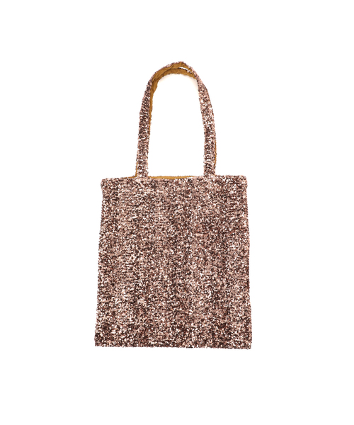 Spick & Span（スピックアンドスパン）の「《一部店舗+WEB限定》Uhr/ウーア 別注SPANGLE TOTE*（トートバッグ・レディース・ブラウン/ピンク・FREE）」の5枚目の写真