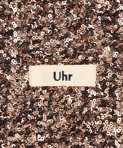 Spick & Span（スピックアンドスパン）の「《一部店舗+WEB限定》Uhr/ウーア 別注SPANGLE TOTE*（トートバッグ・レディース・ブラウン/ピンク・FREE）」の8枚目の写真