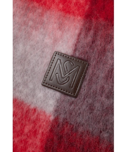 MOUSSY（マウジー）の「FLUFFY KNIT スカーフ（マフラー・レディース・レッド/オフホワイト/ブルー系その他/レッド系その他・FREE）」の15枚目の写真