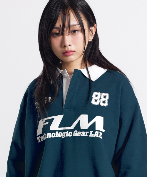 F.ILLUMINATE(フィルミネイト)の「FLM ビッグロゴ スウェットシャツ-ブルー(スウェット・レディース・その他・SMALL/MEDIUM/LARGE)」の3枚目の写真