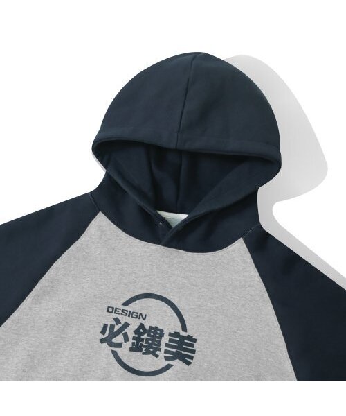 F.ILLUMINATE(フィルミネイト)の「オーバーサイズシノグラフラグランフードパーカー-ネイビー(パーカー・レディース・その他・SMALL/MEDIUM/LARGE/X-LARGE)」の3枚目の写真
