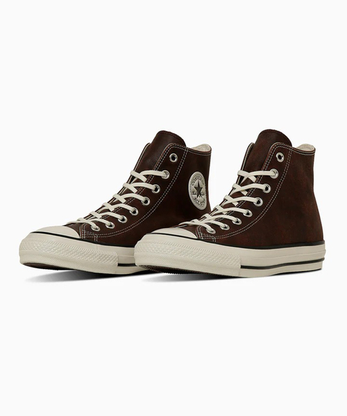 CONVERSE(コンバース)の「CONVERSE / コンバース オールスター エイジド ワックスドレザー HI 31315750(スニーカー・メンズ・ブラウン・26cm/26.5cm/27cm/27.5cm/28cm)」の4枚目の写真