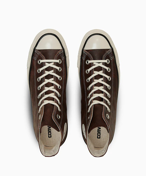CONVERSE(コンバース)の「CONVERSE / コンバース オールスター エイジド ワックスドレザー HI 31315750(スニーカー・メンズ・ブラウン・26cm/26.5cm/27cm/27.5cm/28cm)」の6枚目の写真