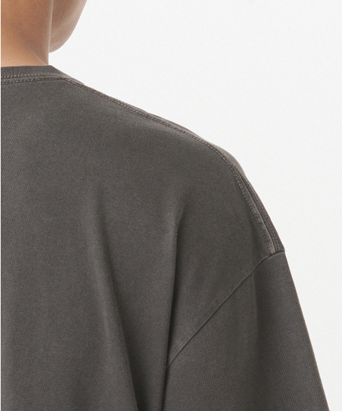 MUSINSA STANDARD（ムシンサスタンダード）の「ピグメントオーバーサイズクルーネックTシャツ[チャコールグレー]（Tシャツ/カットソー・メンズ・その他・X-LARGE/XX-LARGE/MEDIUM/LARGE）」の5枚目の写真
