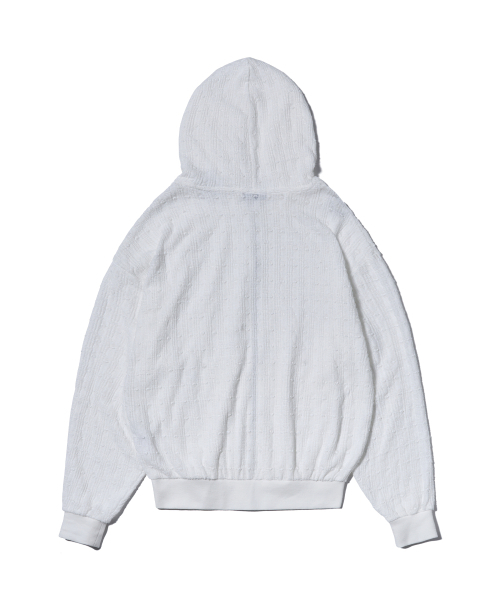 YOUHEE(ユヒ)の「LACE HOOD ZIP-UP WHITE(パーカー・レディース・その他・FREE)」の5枚目の写真