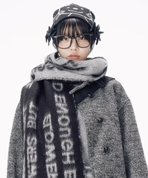 Never mind the XU / Chikashitsu+ | 【Nerd out XU】drawing neko beanie / 【ナードアウトエックスユー】ドローイングネコニット帽 <着用動画あり>(ニットキャップ/ビーニー)