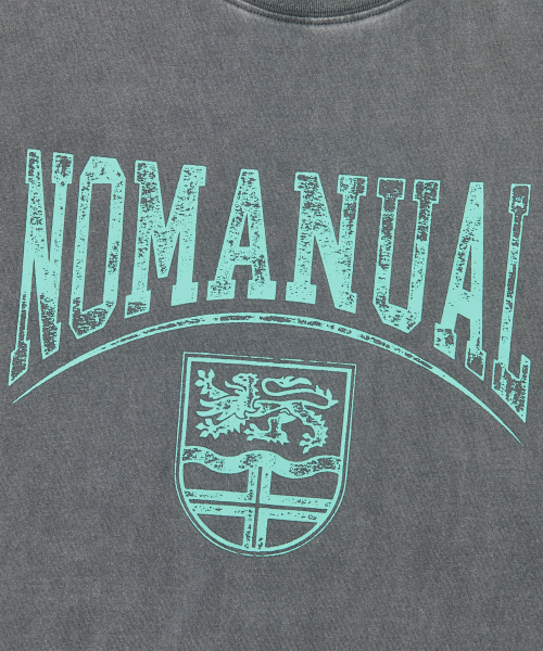 NOMANUAL(NOMANUAL)の「EMBLEM LONG SLEEVE TEE - WASHED GRAY(Tシャツ/カットソー・レディース・その他・LARGE/MEDIUM/X-LARGE)」の3枚目の写真