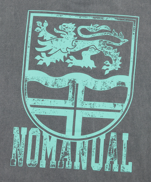 NOMANUAL(NOMANUAL)の「EMBLEM LONG SLEEVE TEE - WASHED GRAY(Tシャツ/カットソー・レディース・その他・LARGE/MEDIUM/X-LARGE)」の4枚目の写真