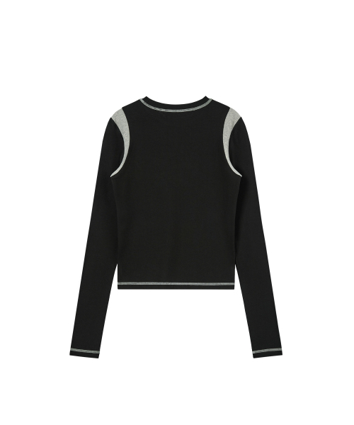 Rest&Recreation(レストアンドレクリエーション)の「COLORATION TOP - BLACK(Tシャツ/カットソー・レディース・その他・ONE)」の5枚目の写真