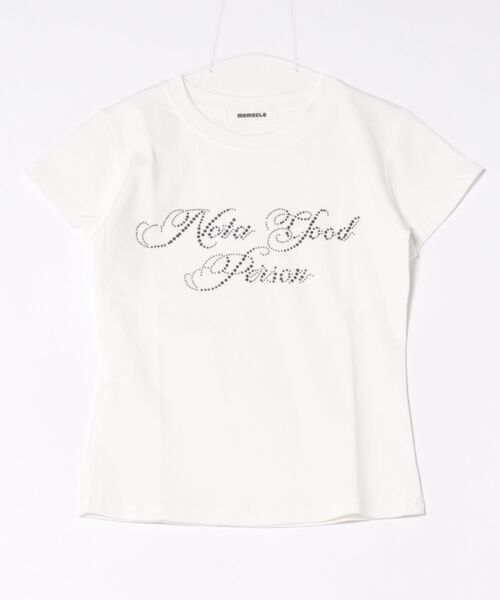 MEMECLE（メメクル）の「【 MEMECLE / メメクル 】ラインストーン ロゴ 半袖Tシャツ（Tシャツ/カットソー・レディース・ブラック/ホワイト・MEDIUM/SMALL）」の15枚目の写真