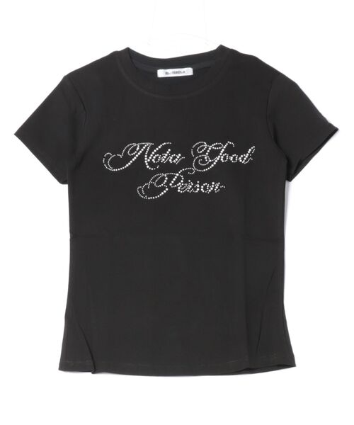 MEMECLE（メメクル）の「【 MEMECLE / メメクル 】ラインストーン ロゴ 半袖Tシャツ（Tシャツ/カットソー・レディース・ブラック/ホワイト・MEDIUM/SMALL）」の16枚目の写真