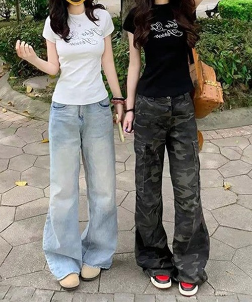 MEMECLE（メメクル）の「【 MEMECLE / メメクル 】ラインストーン ロゴ 半袖Tシャツ（Tシャツ/カットソー・レディース・ブラック/ホワイト・MEDIUM/SMALL）」の7枚目の写真