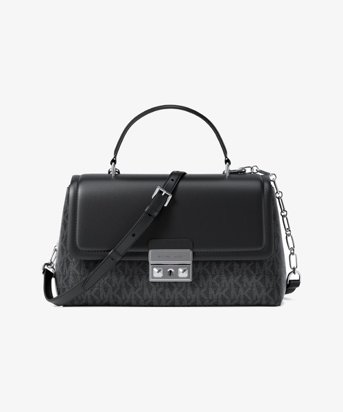MICHAEL KORS(マイケルコース)の「TRIBECA サッチェル エクストラスモール - MKシグネチャー(ハンドバッグ・レディース・ブラック・FREE)」の1枚目の写真