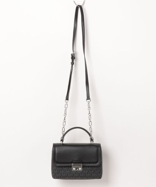 MICHAEL KORS(マイケルコース)の「TRIBECA サッチェル エクストラスモール - MKシグネチャー(ハンドバッグ・レディース・ブラック・FREE)」の6枚目の写真