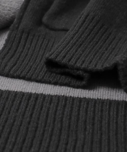 SENSE OF PLACE by URBAN RESEARCH(センスオブプレイスバイアーバンリサーチ)の「バイカラーニットジップブルゾン(ブルゾン・メンズ・ブラック/ブラウン・MEDIUM/LARGE)」の14枚目の写真