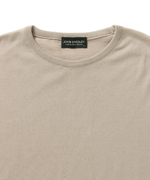 JOHN SMEDLEY(ジョンスメドレー)の「◇JOHN SMEDLEY / 30ゲージ クルー(JAPAN MODEL)(ニット/セーター・メンズ・ネイビー/ベージュ/シルバーグレー・LARGE/MEDIUM/SMALL)」の8枚目の写真