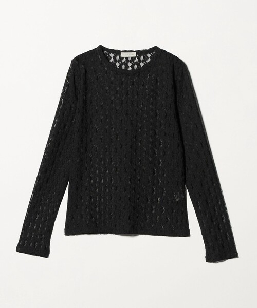 green label relaxing(グリーンレーベルリラクシング)の「【WEB限定】<at ease>シャーリングレース プルオーバー カットソー(Tシャツ/カットソー・レディース・ブラック/ホワイト・FREE)」の15枚目の写真