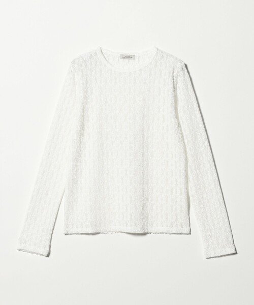 green label relaxing(グリーンレーベルリラクシング)の「【WEB限定】<at ease>シャーリングレース プルオーバー カットソー(Tシャツ/カットソー・レディース・ブラック/ホワイト・FREE)」の20枚目の写真