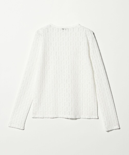 green label relaxing(グリーンレーベルリラクシング)の「【WEB限定】<at ease>シャーリングレース プルオーバー カットソー(Tシャツ/カットソー・レディース・ブラック/ホワイト・FREE)」の21枚目の写真