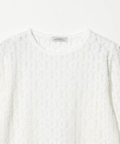 green label relaxing(グリーンレーベルリラクシング)の「【WEB限定】<at ease>シャーリングレース プルオーバー カットソー(Tシャツ/カットソー・レディース・ブラック/ホワイト・FREE)」の22枚目の写真