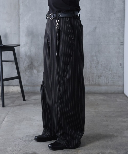 Confirm（コンファーム）の「AW スラックス スタッズ カーブパンツ メンズ レディース ユニセックス 【Confirm】（スラックス・メンズ・ブラック/ブラック系その他/パープル系その他/ブルー系その他・S/M/L）」の21枚目の写真