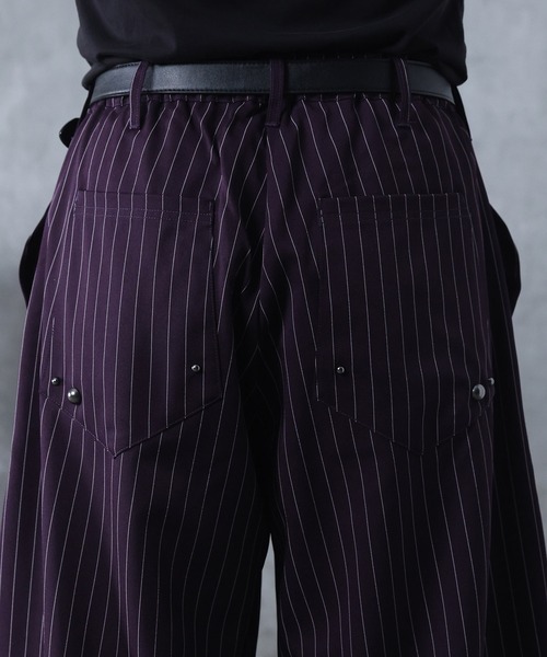 Confirm（コンファーム）の「AW スラックス スタッズ カーブパンツ メンズ レディース ユニセックス 【Confirm】（スラックス・メンズ・ブラック/ブラック系その他/パープル系その他/ブルー系その他・S/M/L）」の15枚目の写真