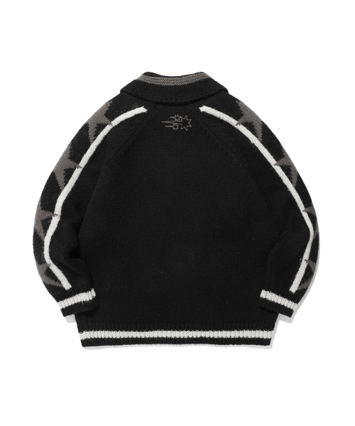 NICE GHOST CLUB(ナイスゴーストクラブ)の「DEVIL COWICHAN SWEATER_BLACK(NG2FFUK680A)(カーディガン/ボレロ・レディース・ブラック・MEDIUM/LARGE)」の2枚目の写真