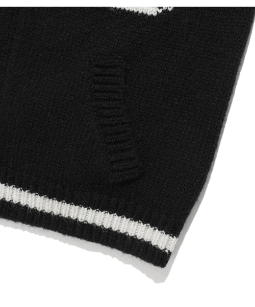 NICE GHOST CLUB(ナイスゴーストクラブ)の「DEVIL COWICHAN SWEATER_BLACK(NG2FFUK680A)(カーディガン/ボレロ・レディース・ブラック・MEDIUM/LARGE)」の5枚目の写真