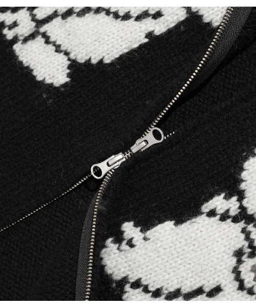 NICE GHOST CLUB(ナイスゴーストクラブ)の「DEVIL COWICHAN SWEATER_BLACK(NG2FFUK680A)(カーディガン/ボレロ・レディース・ブラック・MEDIUM/LARGE)」の7枚目の写真