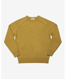 sortie（ソルティ）の「Saddle Crew neck Knit (Yellow)（ニット/セーター）」