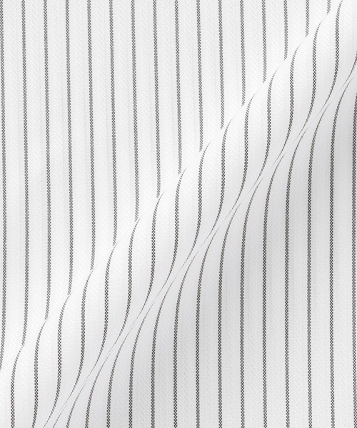 TOKYO SHIRTS(トウキョウシャツ)の「【吸水速乾】【COFREX】スタンド 配色ブラウス 長袖 レディースデザインシャツ(シャツ/ブラウス・レディース・グレー・L/LL/M/S)」の2枚目の写真
