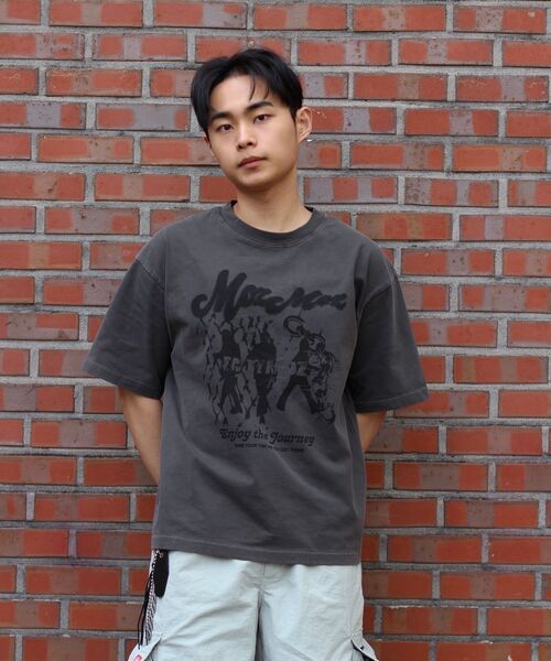 MOZMOZ(モズモズ)の「ウォーキングモズ オーバーサイズ ピグメント 半袖Tシャツ チャコール(Tシャツ/カットソー・レディース・その他・M/XL/XXL)」の13枚目の写真