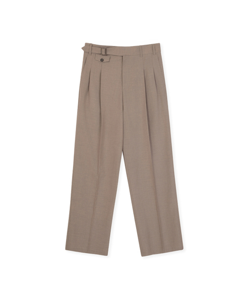 SYNQIA（シンキア）の「ウールブレンドバックルディテールトラウザーアッシュブラウン（スラックス・メンズ・その他・SMALL/MEDIUM/LARGE）」の8枚目の写真