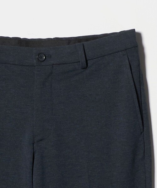 green label relaxing（グリーンレーベルリラクシング）の「エブリット TRPU ジャカード ジャージー スタンダード イージー スラックス -ウォッシャブル・ストレッチ-（スラックス・メンズ・ダークグレー/ネイビー/ダークブラウン・S/L/XL/M）」の17枚目の写真